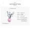 925 Sterling Silver Flower Fairy Beaded Pink Glass Zircon Bracelet Accessories
