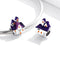 925 Sterling Silver Diy Purple Ghost House Beaded Accessories