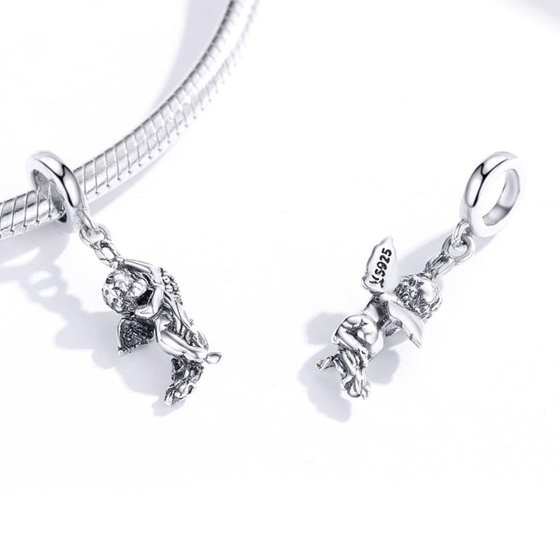 925 Sterling Silver Handmade Cupid Pendant Diy Accessory
