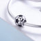 925 Sterling Silver Football Love Pendant Beads