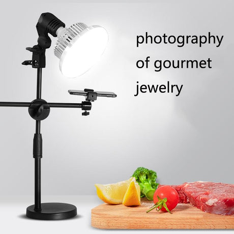 700W Mushroom Lamp & Stand For Mobile Phone Photography