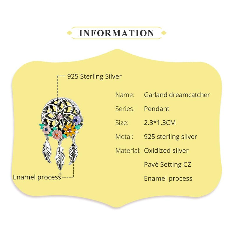 925 Sterling Silver Dream Catcher Bracelet / Necklace Beads