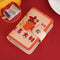 Festive Cartoon Snap Anti Degaussing Card Holder Lucky Change Id Storage Bag - Blue