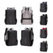 Hard Shell Backpack Alloy Frame Anti-theft Computer Bag for Men Black