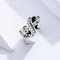 925 Sterling Silver Relief Number Series 0 9 Beads For Diy Bracelets And Necklaces Style - 8