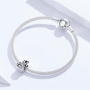 925 Sterling Silver Relief Number Series 0 9 Beads For Diy Bracelets And Necklaces Style - 8