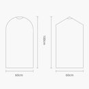 100 Disposable Transparent Dust Bags - 60X120Cm - Pp Material