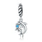 925 Sterling Silver Dolphin Bead Pendant For Diy Bracelets & Necklaces