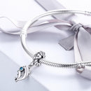 925 Sterling Silver Dolphin Bead Pendant For Diy Bracelets & Necklaces