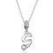925 Sterling Silver Personalized Letter Pendant For Diy Bracelets And Necklaces Style - S