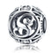 925 Sterling Silver 26 English Letter Beads For Diy Bracelets & Necklaces Style - S
