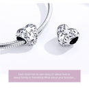 925 Sterling Silver Retro Heart Beads For Diy Bracelets