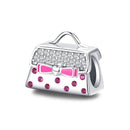 925 Sterling Silver Handbag Beads For Diy Bracelets & Necklaces