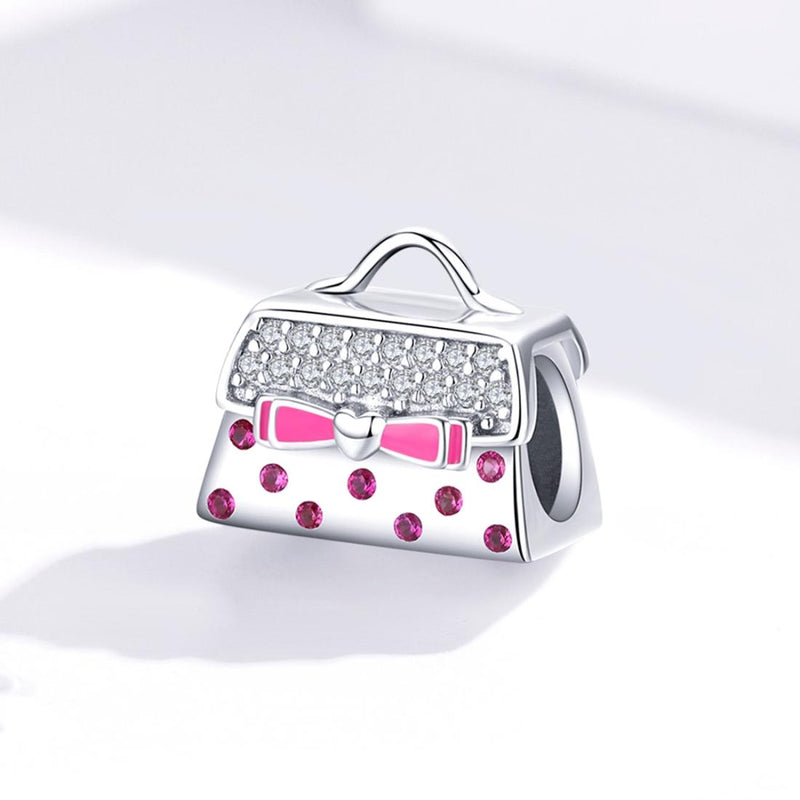 925 Sterling Silver Handbag Beads For Diy Bracelets & Necklaces