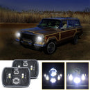7 Inch 5X7 / 7X6 H4 Dc 9V - 30V 3500Lm 35W Car Square Shape Led Headlight Lamps For Jeep Wrangler