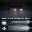 7 Inch 5X7 / 7X6 H4 Dc 9V - 30V 3500Lm 35W Car Square Shape Led Headlight Lamps For Jeep Wrangler