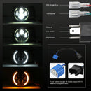 7 Inch H4 / H13 Dc 9V - 30V 3000Lm 3000K - 6000K 25W Car Round Shape Led Headlight Lamps For Jeep Wrangler With Angel Eye White Light