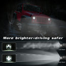 7 Inch H4 / H13 Dc 9V - 30V 3000Lm 3000K - 6000K 25W Car Round Shape Led Headlight Lamps For Jeep Wrangler With Angel Eye White Light