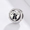 925 Sterling Silver Love Cat Heart Beads For Diy Bracelets & Necklaces