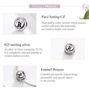 925 Sterling Silver Love Cat Heart Beads For Diy Bracelets & Necklaces