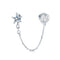 925 Sterling Silver Starfish Shell Safety Chain For Diy Bracelets