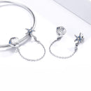 925 Sterling Silver Starfish Shell Safety Chain For Diy Bracelets