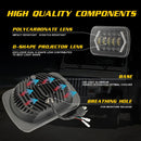 7 Inch H4 Dc 9V - 30V 3000Lm 6000K 30W Ip67 8Led Lamp Beads Car Square Shape Led Headlight Lamps For Jeep Wrangler