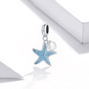 925 Sterling Silver Starfish Pendant For Diy Bracelets & Necklaces