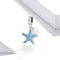 925 Sterling Silver Starfish Pendant For Diy Bracelets & Necklaces