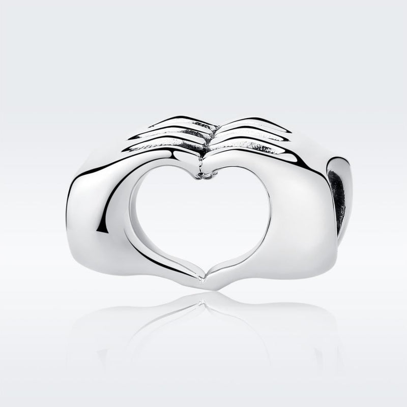 925 Sterling Silver Hand In Hand Bracelet Beads Diy