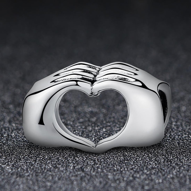 925 Sterling Silver Hand In Hand Bracelet Beads Diy