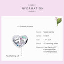 925 Sterling Silver Sweet Heart Beads For Diy Bracelets & Necklaces