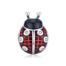 925 Sterling Silver Ladybug Pendant For Diy Bracelets
