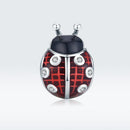 925 Sterling Silver Ladybug Pendant For Diy Bracelets