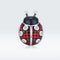 925 Sterling Silver Ladybug Pendant For Diy Bracelets