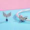 925 Sterling Silver Blue Wing Drop Beads For Diy Bracelets