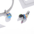 925 Sterling Silver Lucky Egg Pendant For Diy Bracelets & Necklaces