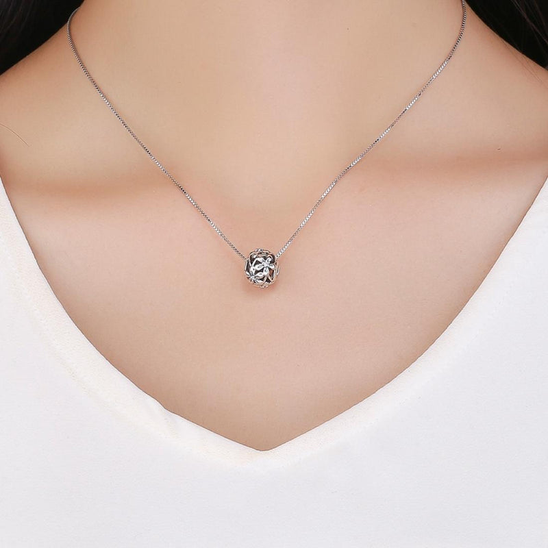 925 Sterling Silver Flower Shaped Beads For Diy Bracelets