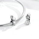 925 Sterling Silver Pendant With Beads For Diy Bracelet Or Necklace