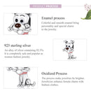 925 Sterling Silver Dog Beads For Diy Bracelets & Necklaces