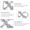 925 Sterling Silver Floral Bead Bracelet / Necklace Accessory