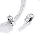 925 Sterling Silver Heart Beads For Diy Bracelets & Necklaces