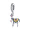 925 Sterling Silver Adorable Alpaca Pendant For Diy Bracelets & Necklaces
