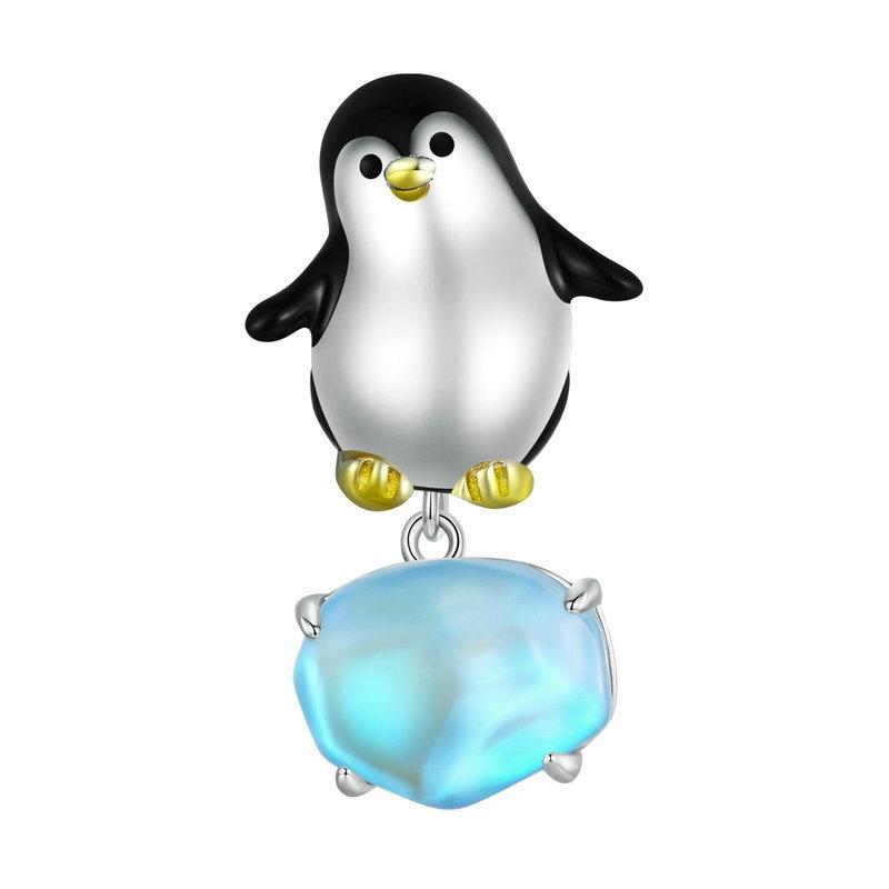 925 Sterling Silver Penguin Beads For Diy Bracelets