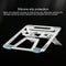 Adjustable Foldable Aluminum Laptop Stand - Portable Double Triangle Design