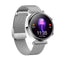 Women Smart Watch With Bt Call Health Tracking And Sos - Compact And Stylish - Rose Gold Pink Leather