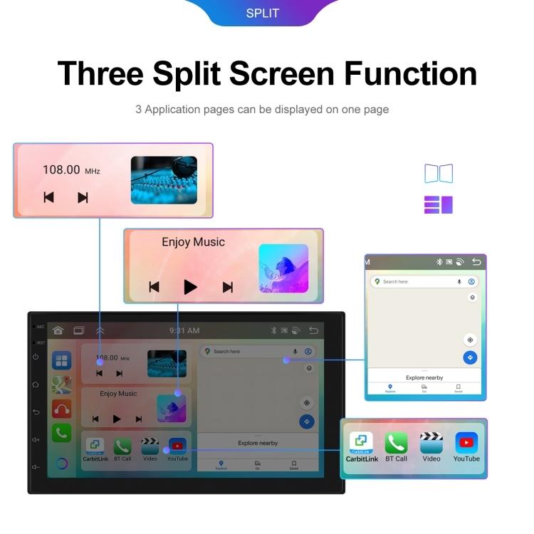 10.1 Inch Android 13.0 Carplay Navigation Monitor - Standard