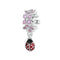 925 Sterling Silver Flower Ladybug Diy Beads Platinum Plated