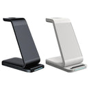 3 In 1 15W Vertical Wireless Charger - Black