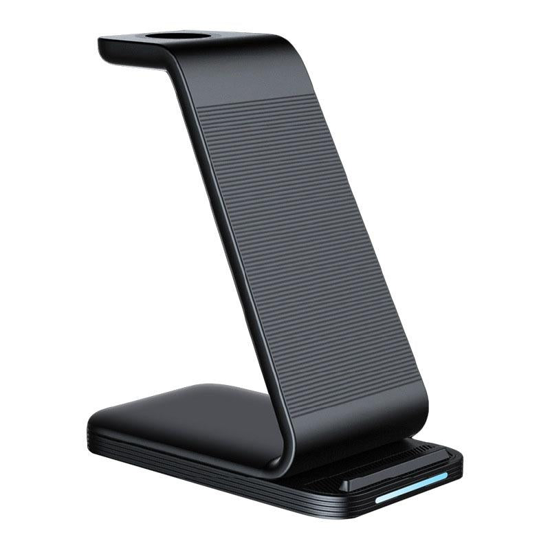 3 In 1 15W Vertical Wireless Charger - Black